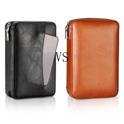 GALINER Cigar Humidor Case Charuto Cedar Wood Leather Travel Humidor Humidifier Set Gift Box (Without Lighter Cutter)