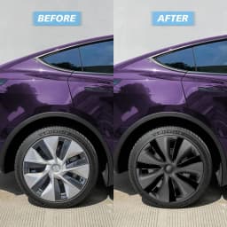 4PCS Hub Cap Performance Replacement for Tesla Model Y 19-Inch Wheel Cap Automobile Hubcap Full Rim Cover Accessories 2018-2024