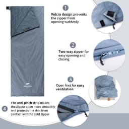Naturehike Sleeping Bag Lightweight Mini LW180 Waterproof Cotton Sleeping Bag Nature hike Tourist Camping Sleeping Bag
