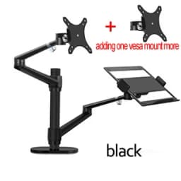OL-3L OL-3T Aluminum Silver Ergonomics 10'-17' Desk Laptop Stand 32' Monitor Desktop Bracket Computer Mount Full Motion Column