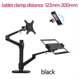 OL-3L OL-3T Aluminum Silver Ergonomics 10'-17' Desk Laptop Stand 32' Monitor Desktop Bracket Computer Mount Full Motion Column