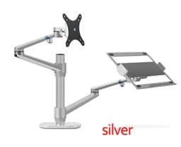 OL-3L OL-3T Aluminum Silver Ergonomics 10'-17' Desk Laptop Stand 32' Monitor Desktop Bracket Computer Mount Full Motion Column