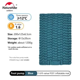 Naturehike Inflatable Mattress Air Mattress Ultralight Outdoor Sleeping Pad Folding Bed Sleeping Mat Hiking Camping Mattress
