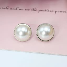 20mm Exaggerate Round White Imitation Pearl Stud Earring for Women Simple Temperament Wedding Jewelry Christmas Day Girl Gift