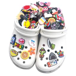 30-200Pcs Random Mixed Cartoon Shoe Charms For Slides Clog Sandals Shoes Decorations Accessories For Christmas Birthday Gifts