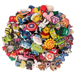 30-200Pcs Random Mixed Cartoon Shoe Charms For Slides Clog Sandals Shoes Decorations Accessories For Christmas Birthday Gifts