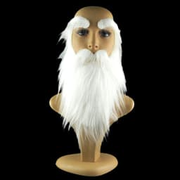 Party Performance Props Santa Claus White Beard White Eyebrows Fake Beard Set Christmas Hallowee Xmas Party Decoration Navidad