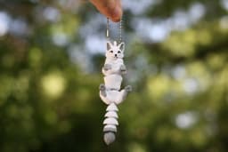 1/4 Piece - 3D Printed Articulated Fox Ornament, Christmas Hanging Decoration, New Year Birthday Wedding Party Gift, Gift Bag Filler, Indoor Car Decoration Pendant, Backpack Keychain