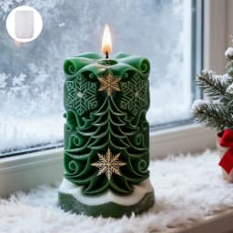 Christmas Tree Snowflake Candle Silicone Mold DIY Aromatherapy Soap Ornament Craft Plaster Resin Mold Gifts Home Xmas Decoration