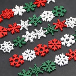(50 Pieces) Christmas Snowflakes, Multicolored Wooden Pieces, Mixed Shapes, Wooden Snowflakes, Christmas Decorations, Pendants,
