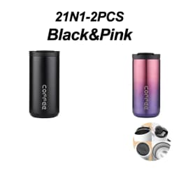 400ml Stainless Steel Thermal Coffee Mug 304 Thermos Mug Leak Proof Portable Travel Thermal Cup Water Bottle Christmas Gifts