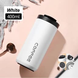 400ml Stainless Steel Thermal Coffee Mug 304 Thermos Mug Leak Proof Portable Travel Thermal Cup Water Bottle Christmas Gifts