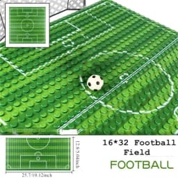 1pc 16*32 Dots Base Plate Basketball Football Baseplate For Figure Field Court Block DIY Toys Christmas Gift for Children