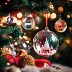 Transparent Christmas Balls Plastic Fillable DIY Empty Ball Hanging Ball for Xmas Tree Pendent Ornaments New Year Party Decor
