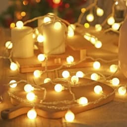 3-12M Ball Fairy Lights Globe String Lights USB/Battery Operated Garland for Garden Christmas Bedroom Wedding Camping Tent Decor