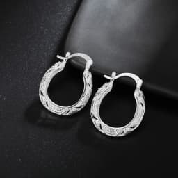 Hot korean popular Retro 925 Sterling Silver earrings for woman high quality Fashion party Wedding Jewelry Christmas Gifts