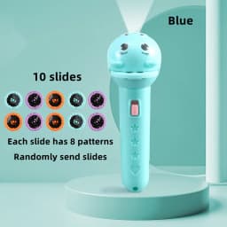 Children's Glowing Flashlight Projector Baby Sleep Story Book Flashlight Toy Early Education Toy Holiday Christmas Lighting