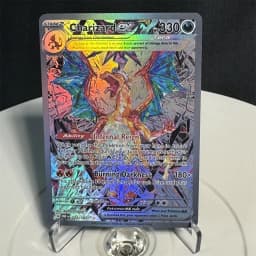 Pokemon Cards Foil Flash Card Sword & Shield Promos/Silver Tempest Series Regidrago Charizard Christmas Present Proxy Card