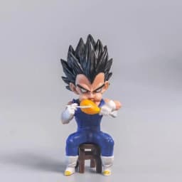 Dragon Ball Z Vegeta Figure Son Goku eating 8cm Pvc Action Figures Collection Model Toys Christmas Gifts