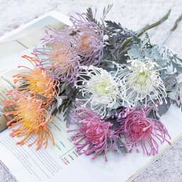Artificial Flowers Short Branch Crab Claw 2 Fork Pincushion Christmas Garland Vase for Home Wedding Decoration Fake Planting