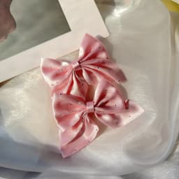 2Pcs Starry Dots Red Velvet Bow Hair Pins Hair Clips Kids Girls Fashion Christmas Barrettes Ponytail Holder Headwear Accessories