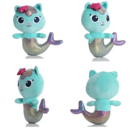 25cm 8Pcs Kawaii Gabby doll house plush toy cartoon stuffed animal mermaid cat mermaid plush doll children's Christmas gift
