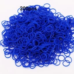 200pcs Rubber Loom Bands DIY Bracelets Wristband Silicone Rubber Hairbands Craft Kit Toys Birthday Christmas Gift Party Supplies