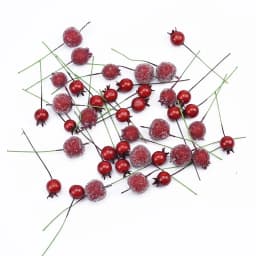 50/100Pcs Christmas Party Decoration Pomegranate Fruit Home Wedding Bridal Accessory Decorative Flowers Wreath Artificial Plants