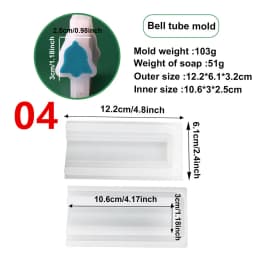 Christmas Tree Elk Beard Tube Column Silicone Candle Soap Mold DIY Embed Soap Making Supplies Silicone Mold Soap