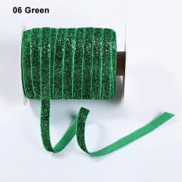 50Yard 10mm Multicolor Shimmer Velvet Ribbon Sparkle Glitter Ribbon For DIY Craft Christmas Gift Wrapping Wedding Decor