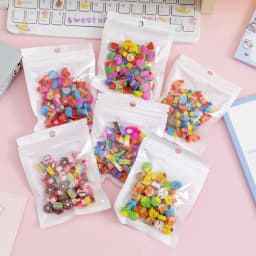100PCS Cartoon Fruit Animal Eraser Love Mini Rubber Cross Border June 1st Christmas Gift Award