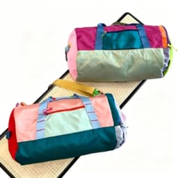 Alpaca Pattern Nylon Tote Bag Unisex Yoga Outdoor Sports Crossbody Bag for Travel Fitness Storage Christmas Gift