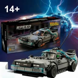 IN STOCK NEW MOC Back to the Future Time Machine Sports Car Building Block Model Bricks DIY Toy Birthday Christmas Gifts