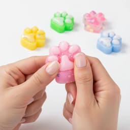 10pcs Mini Cute Cat Claw Plush Pinch Fun Colorful Halloween Christmas Party Pack Fillers for Pressure Reduction Cartoon Style