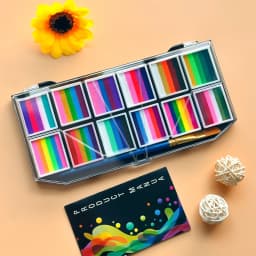 12 Grids colors Face painting Body paint Makeup rainbow Water-based Colorful Painting Set Christmas Palette for Adults and Kids
