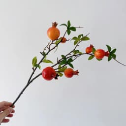 New Artificial Pomegranate Long Branch 6-Fruit Artificial Fruits Flowers For Home Wedding Party Table Decoration Christmas Decor