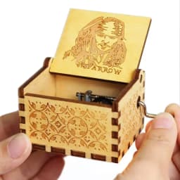 2026 HOT Commemorative Music Box Hand Crank Holiday Gift Christmas Gift Wooden Simpson Music Box Pink Panther Music Box