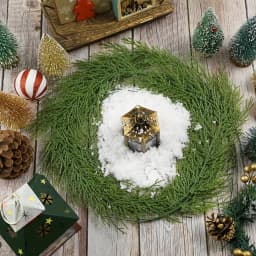 10pcs Artificial Pine Branches - Extra Long 13.5-Inch Fake Pine Tree Limbs with Lush Green Needles, Heavy-Duty Plastic Christmas