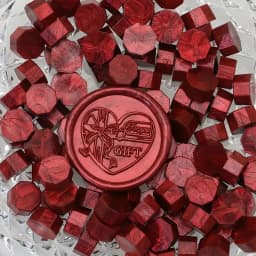 100pcs/bag Octagonal Sealing Wax Beads for Wax Stamps is Suitable for Wedding Invitations, Envelope Cards, Christmas Gift