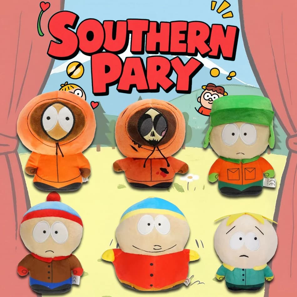 2025 Anime Cartoon South Park Character Cartman Stan Butters Plush Doll Boy Kid Stuffed Toy For Children Christmas Gifts pillow