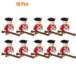 Kids Toys Imperial Navy Building Blocks Red Blue General Soldiers Set Mini Action Figures Toys For Kids Christmas Gifts