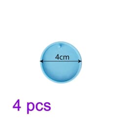 4Pcs Christmas Ball Ornament Resin Mold DIY Round Shape Keychain Pendant Silicone Mould Xmas Tree Hanging Pendant Casting Tool