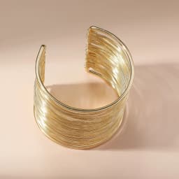 Metal Multi-layer Open Arm Ring Punk Wide Cuff Bangles Girl Jewelry Simple Exaggerated Geometric Pulseras Christmas Gift