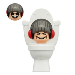 4CM Skibidi Toilet Man Mini Figure Monitor Building Blocks Audio Camera Man Toys Boy Children Christmas Birthday Gift
