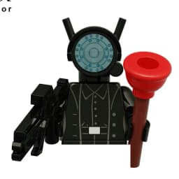 4CM Skibidi Toilet Man Mini Figure Monitor Building Blocks Audio Camera Man Toys Boy Children Christmas Birthday Gift