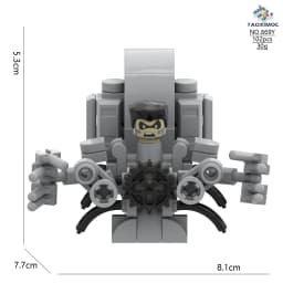 4CM Skibidi Toilet Man Mini Figure Monitor Building Blocks Audio Camera Man Toys Boy Children Christmas Birthday Gift