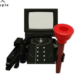 4CM Skibidi Toilet Man Mini Figure Monitor Building Blocks Audio Camera Man Toys Boy Children Christmas Birthday Gift