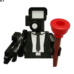 4CM Skibidi Toilet Man Mini Figure Monitor Building Blocks Audio Camera Man Toys Boy Children Christmas Birthday Gift