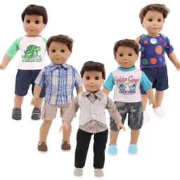 Doll Clothes 3Pcs/Set Hat+ Sweater+Jeans For 18Inch American&43Cm Baby Doll Accessories,Our Generation Baby Girl`s Christmas Toy
