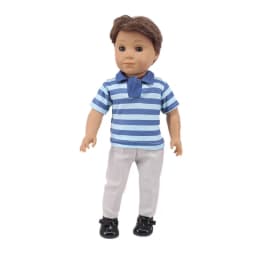 Doll Clothes 3Pcs/Set Hat+ Sweater+Jeans For 18Inch American&43Cm Baby Doll Accessories,Our Generation Baby Girl`s Christmas Toy